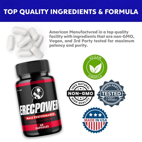 5 Pack Erecpower For Men Erec Power Advance Male Support Pills 300