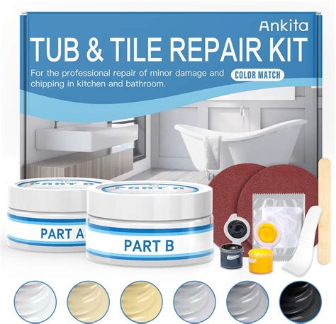 Tub Tile And Shower Repair Kit Color Match White Almond Black Bone