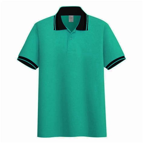 Jual Kaos Polos Poloshirt Hijau Tosca Kerah Stripe Kaos Kerah Pria