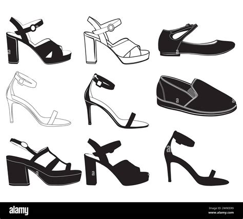 woman shoes woman shoe clipart woman sport shoes shape silhouette