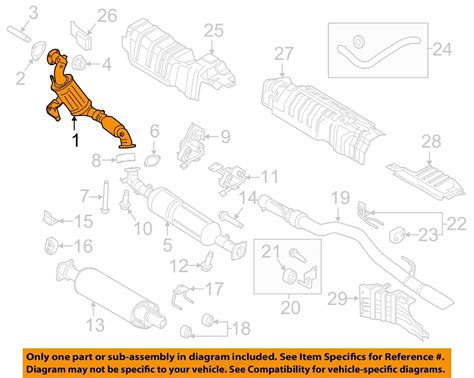 Gk Z H A Genuine Oem Ford Catalytic Converter Gk Z H A Brand