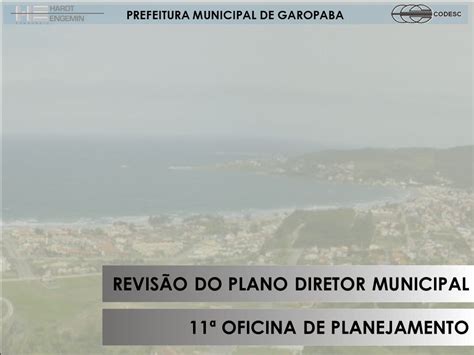 REVISÃO DO PLANO DIRETOR MUNICIPAL ppt carregar