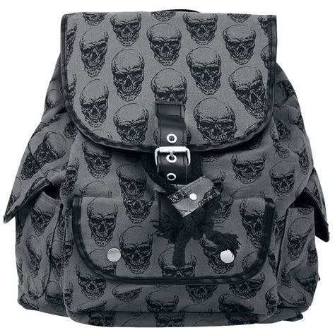 Mochila De Full Volume By EMP Con Calaveras Bolsa De Medicinas Moda