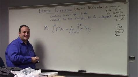 Calculus Ii Improper Integration 2 1 23 Youtube