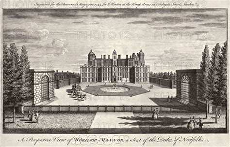 Worksop Manor Nottinghamshire 1755 Artist Unknown Photo12