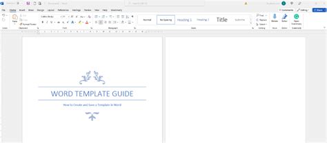 Word: Create a Template in Microsoft Word · Alludo