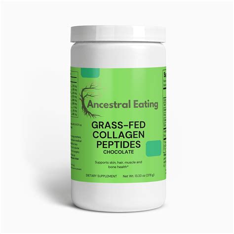 Grass Fed Collagen Peptides Powder Chocolate Ancestral Eating