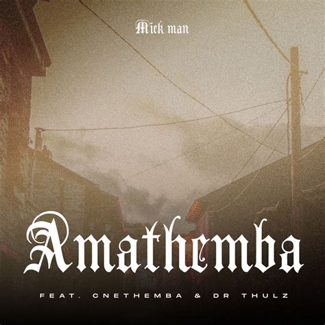 AmaThemba Feat Cnethemba Gonelo Dr Thulz Single Album By Mick