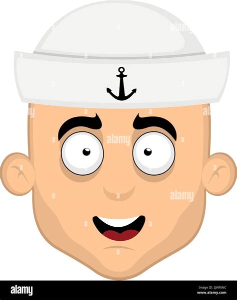 Ilustraci N Vectorial De La Cara De Un Marinero De Dibujos Animados