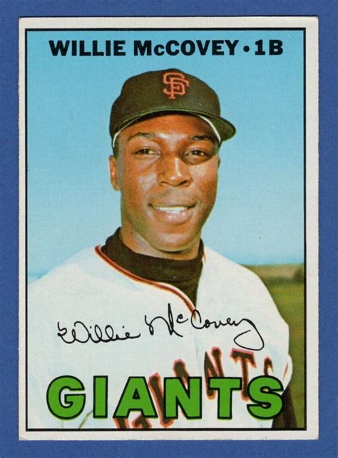 Topps Willie Mccovey San Francisco Giants Hof Semi High Ex No