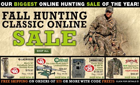 Bass Pro Shops Fall Hunting Classic Online Sale! Biggest Online Hunting ...