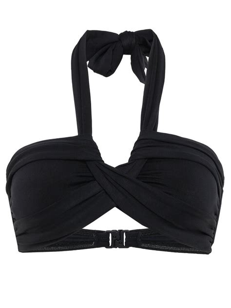 Seafolly Bikini Oberteil Bandeau S3816 065 Schwarz Modivo De