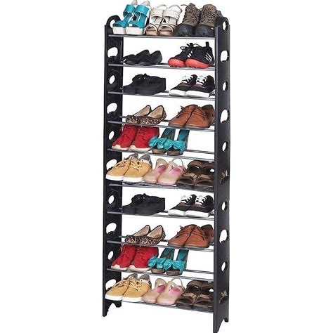 Zapatera Para 30 Pares Rack And Pack Con 10 Niveles Fácil Armado Y