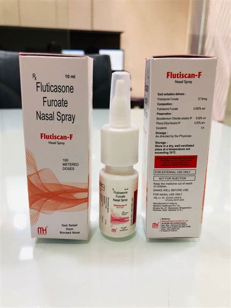 Flutiscan F Fluticasone Furoate Nasal Spray Packaging Type Bottle Packaging Size 10 Ml At Rs