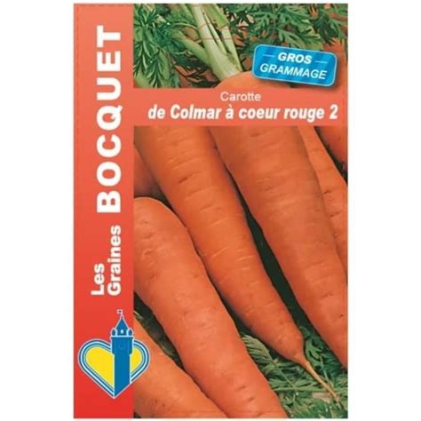 Sachet De Graines De Carotte De Colmar Coeur Rouge Gros Grammage