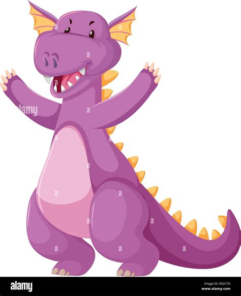 A cute pink dragon illustration Stock Vector Image & Art - Alamy