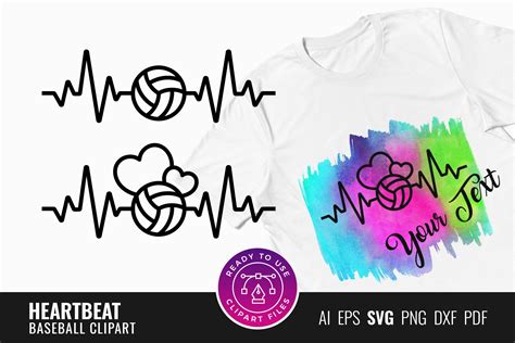 Heartbeat Volleyball Svg Graphic By Dtcreativelab · Creative Fabrica