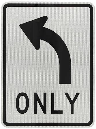 Tapco R3 5L High Intensity Prismatic Rectangular Lane Control Sign