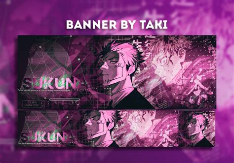 Sukuna | Header banner, Banner design, Banner