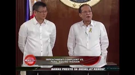 Impeachment Complaint To Be Filed Against Pres Aquino Youtube