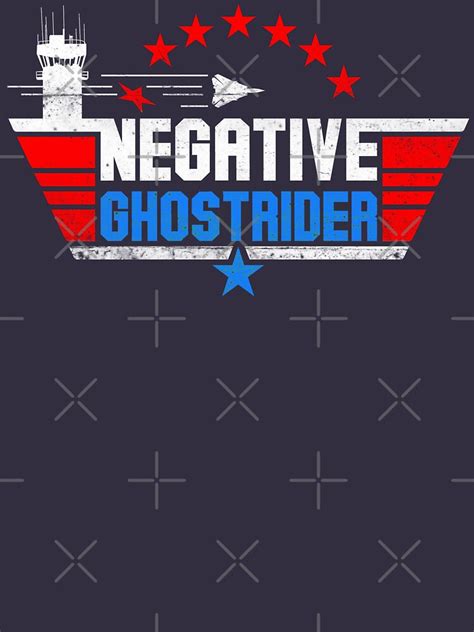 Negative Ghost Rider Top Gun T Shirt By Purakushi Redbubble