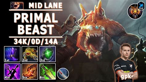 Primal Beast Mid Lane E Gpk Pos Pb Play Dota Immortal