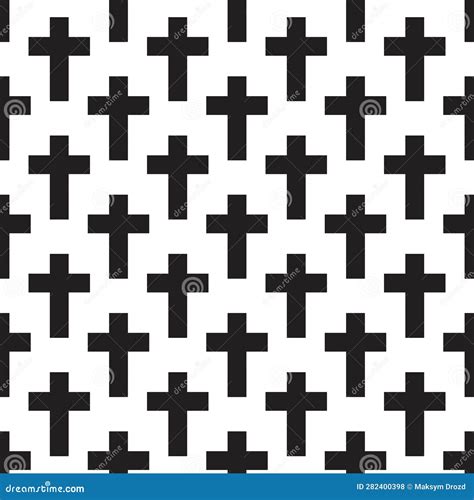 Christian Cross Seamless Pattern Stock Vector Illustration Of Church