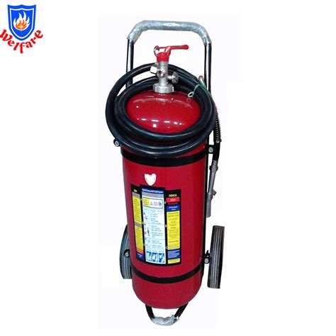 Wheeled 100lbs Trolley Dcp Fire Extinguisher Fire Fighting Equipment And Office Fire Extinguisher