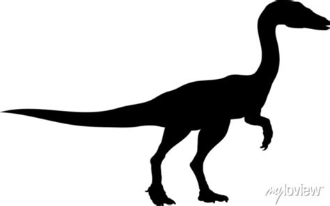 Compsognathus Dinosaur Silhouette Dinosaur Svg Types Of Dinosaurs