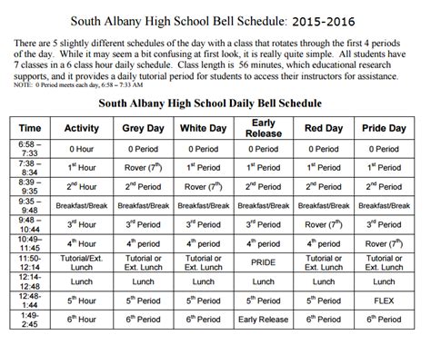 Albany High School Calendar 2024 - Schoolcalendars.net