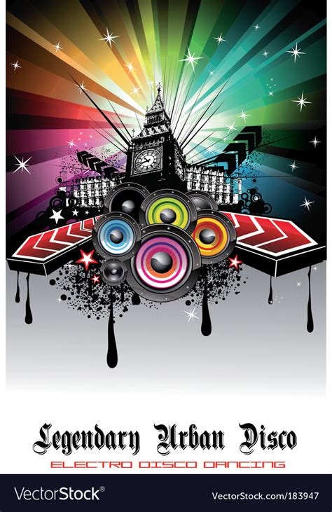 Disco background Royalty Free Vector Image - VectorStock