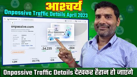 आशचरय ONPASSIVE Traffic Details April 2023 Onpassive Traffic