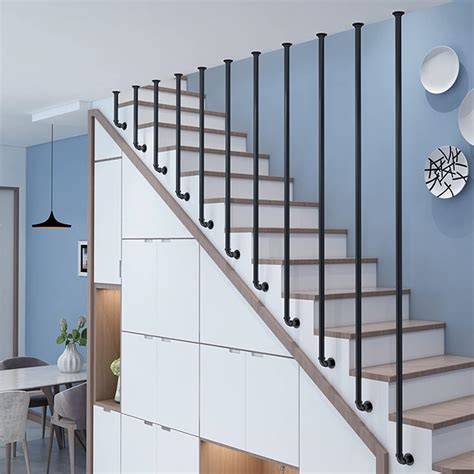 Staircase Handrail, 30cm-150cm Handrail Section for Stairs Steps - Outdoor Indoor Stairs ...