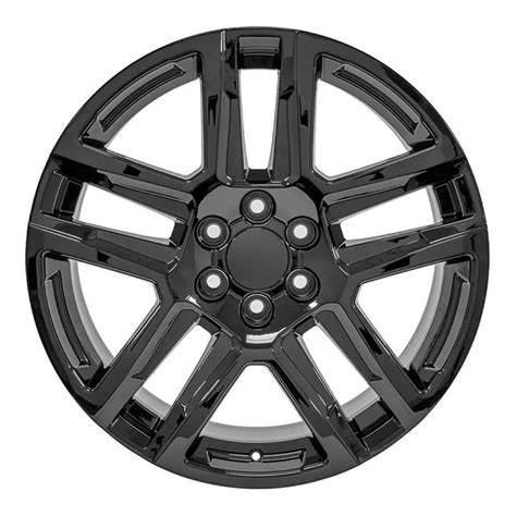 22 Black Wheel Replacement For Gmc Sierra 1500 Replica Rim 9511035