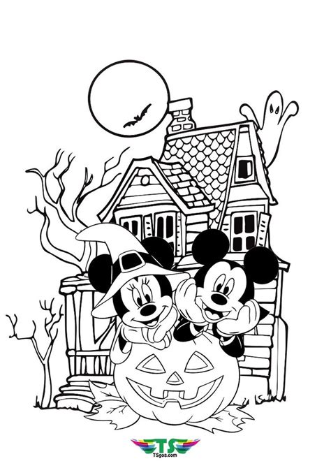 Free Printable Mickey Mouse Halloween Coloring Pages | Hot Sex Picture