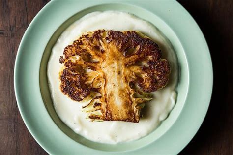 Dan Barber S Cauliflower Steaks With Cauliflower Purée Food 52 Pureed Food Recipes