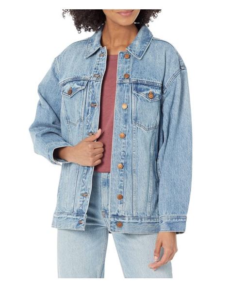 Madewell The Oversized Trucker Jean Jacket In Kelson Wash In Blue Lyst