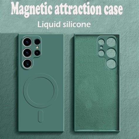 Liquid Silicone Original Magnetic For Magsafe Wireless Charge Case For