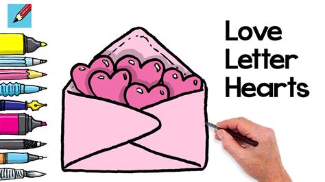 How To Draw Love Letters Real Easy For Valentines Youtube