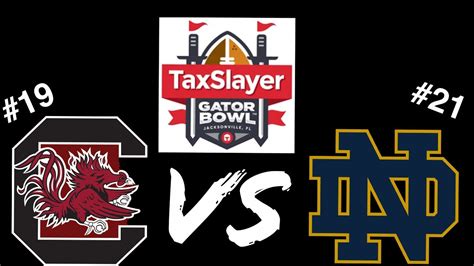 Taxslayer Gator Bowl Prediction South Carolina Vs Notre Dame Youtube