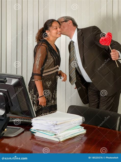 Kiss from the Boss stock photo. Image of management, present - 18525576