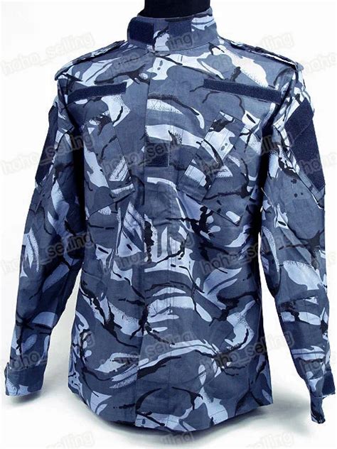 Marine Bdu Field Uniform Set Dpm Navy Blue Camo War Game Tactical