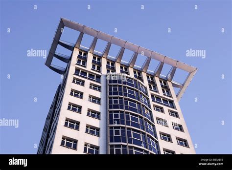 Twin Towers Berlin High Rise Building Germany Europe Stock Photo Alamy