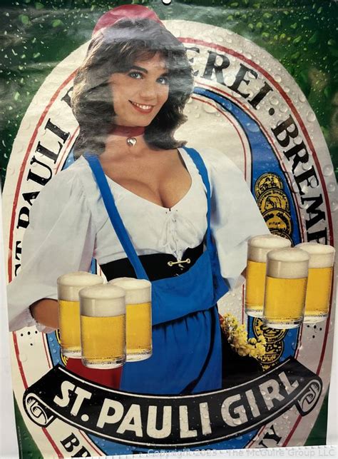 The Mcguire Group Llc Auction 174 Item Vintage St Pauli Girl Beer Poster