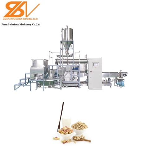 Automatic Industrial Breakfast Cereal Corn Flakes Making Machinery