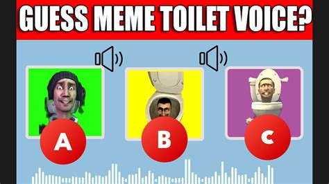 Guess Monster`s Voice 24 Skibidi Toilet Season 1 50🚽 Guess Meme