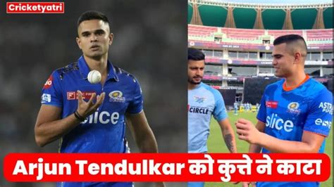 Ipl 2023 Arjun Tendulkar को कुत्ते ने काटा मैच से पहले Sachin