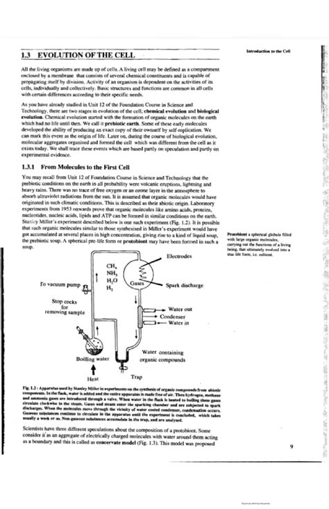 SOLUTION: Evolution of the cell - Studypool