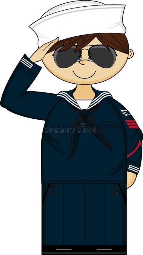 Cute Navy Sailor Stock Vector Illustration Of Anchor 95006828