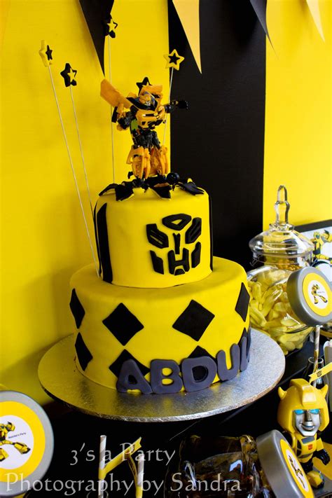 Bumblebee Transformer Birthday Party Ideas Come Column Festive